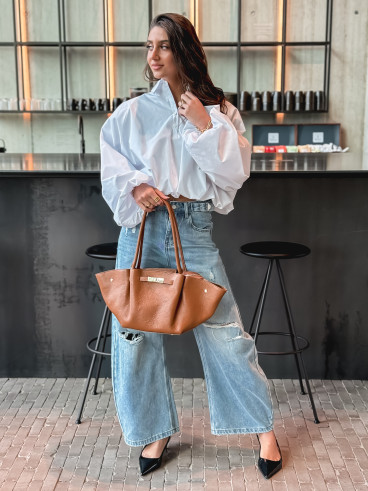 Sac en cuir Eleysa - Camel