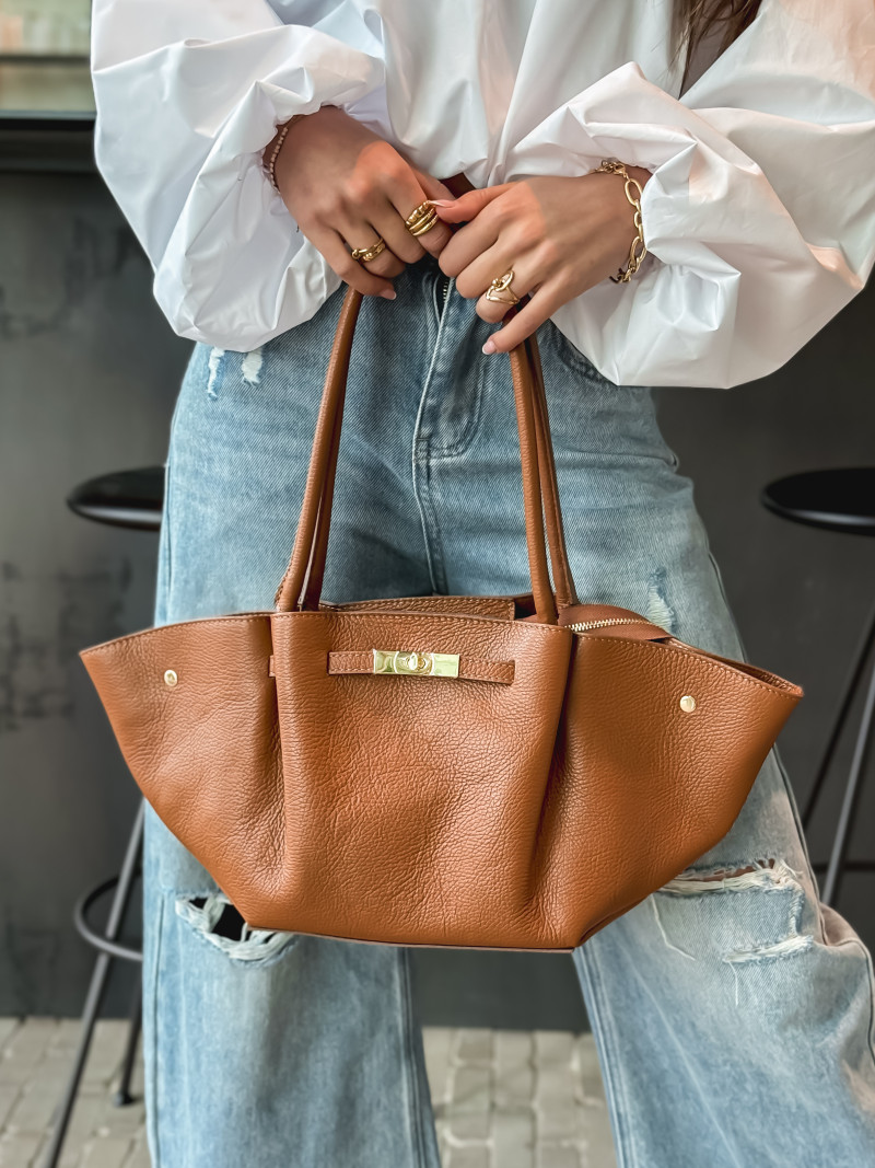 Sac en simili Eleysa - Camel
