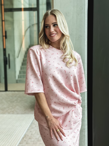 Blouse à fleurs Calathéa - Rose Blouse à fleurs Calathéa - Rose