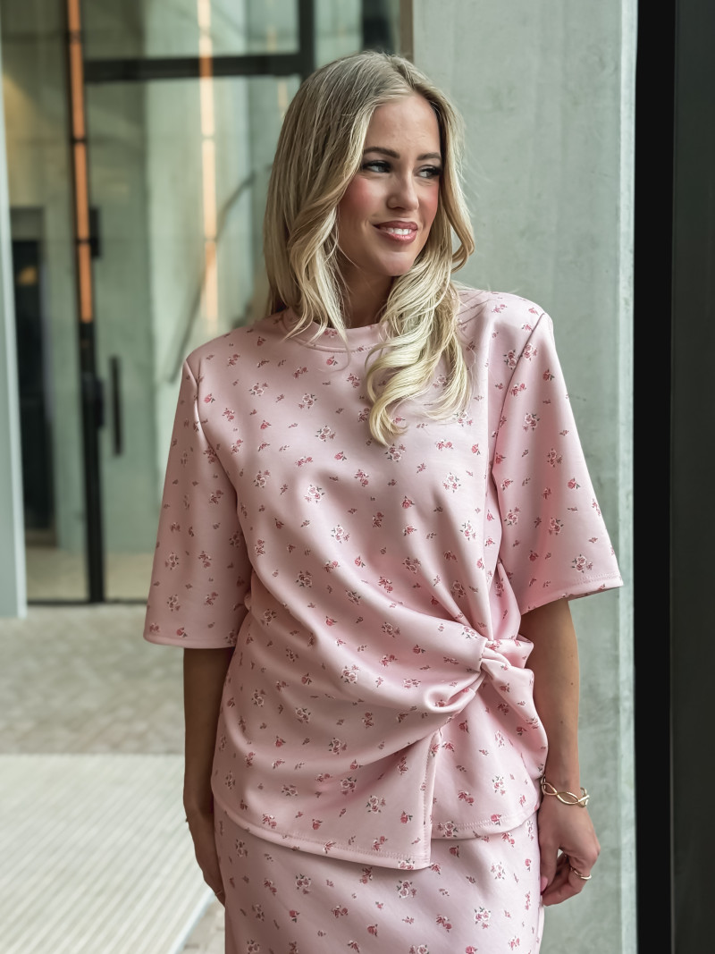 Blouse à fleurs Calathéa - Rose