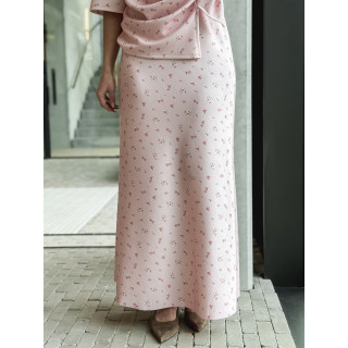 Jupe longue à fleurs Calathéa - Rose