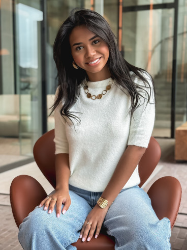 Pull Jihane - Ecru Pull Jihane - Ecru