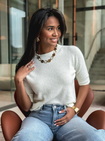 Pull Jihane - Ecru Pull Jihane - Ecru