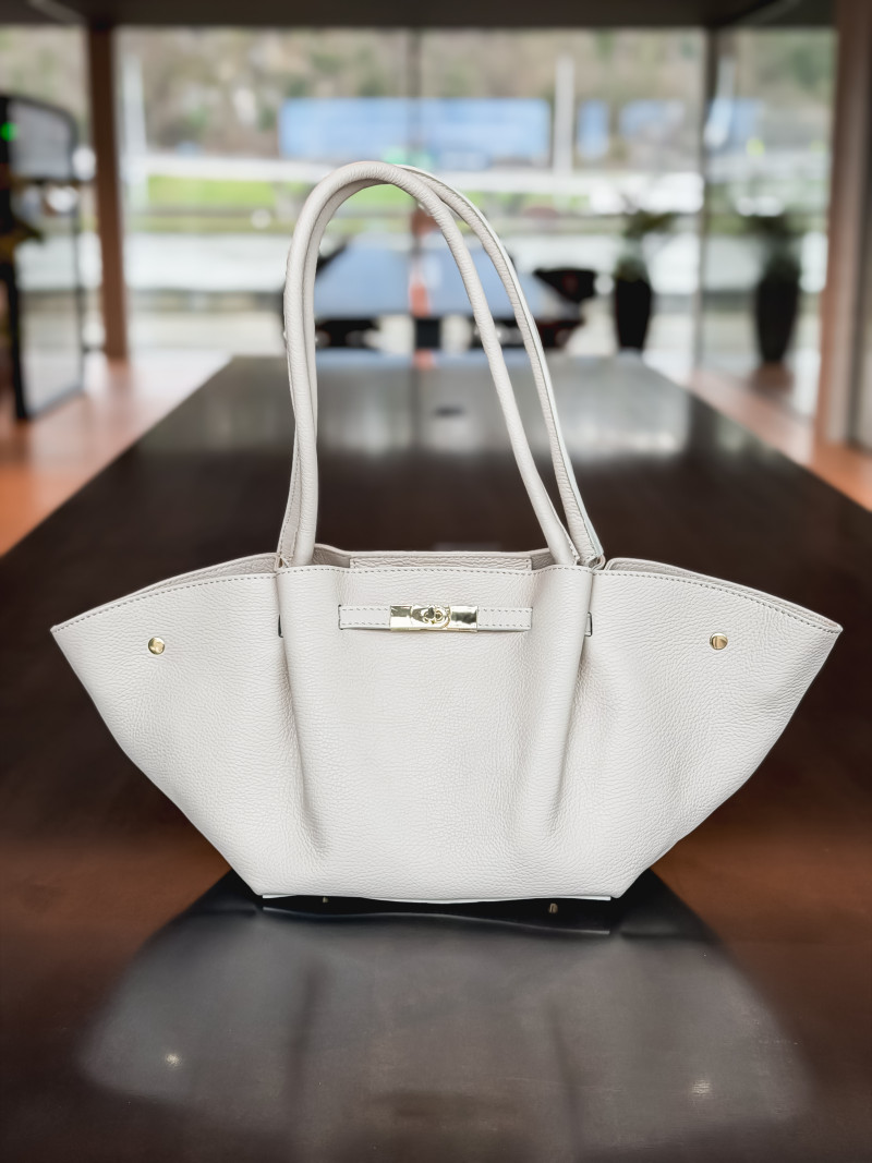 Sac en cuir Eleysa - Ecru