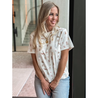 T-shirt Doggy - Blanc