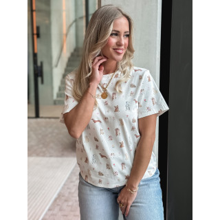 T-shirt Doggy - Blanc