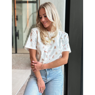 T-shirt Doggy - Blanc