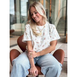 T-shirt Doggy - Blanc