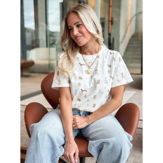 T-shirt Doggy - Blanc