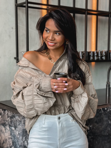 Chemise Adélie - Taupe Chemise Adélie - Taupe