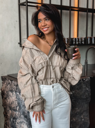 Chemise Adélie - Taupe Chemise Adélie - Taupe