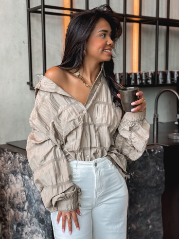 Chemise Adélie - Taupe Chemise Adélie - Taupe