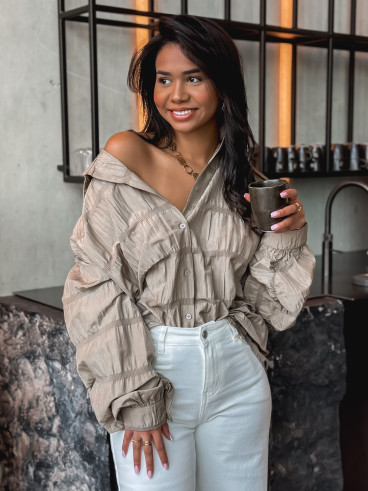 Chemise Adélie - Taupe Chemise Adélie - Taupe