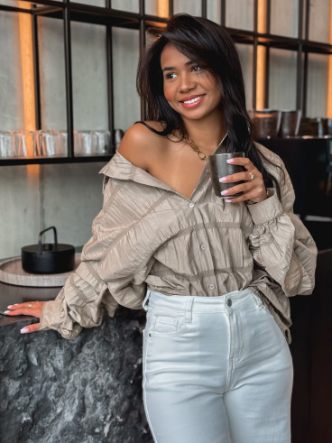 Chemise Adélie - Taupe Chemise Adélie - Taupe