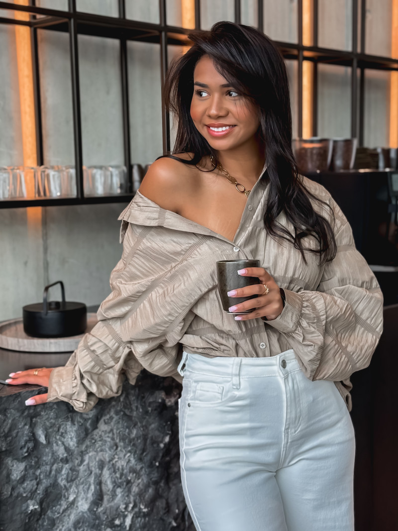 Chemise Adélie - Taupe