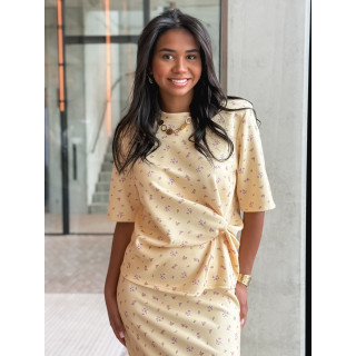 Blouse à fleurs Calathéa - Jaune