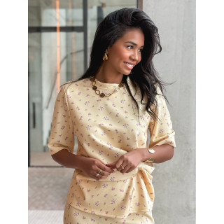 Blouse à fleurs Calathéa - Jaune