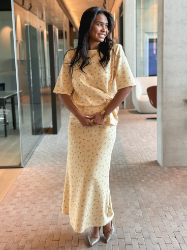 Blouse à fleurs Calathéa - Jaune Blouse à fleurs Calathéa - Jaune