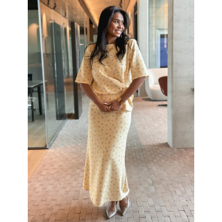 Blouse à fleurs Calathéa - Jaune