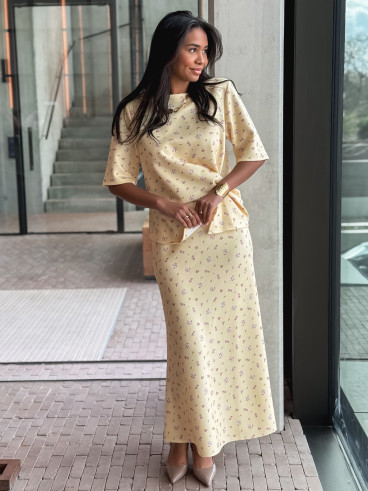 Blouse à fleurs Calathéa - Jaune Blouse à fleurs Calathéa - Jaune