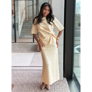 Blouse à fleurs Calathéa - Jaune