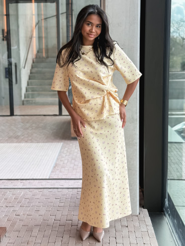 Blouse à fleurs Calathéa - Jaune Blouse à fleurs Calathéa - Jaune