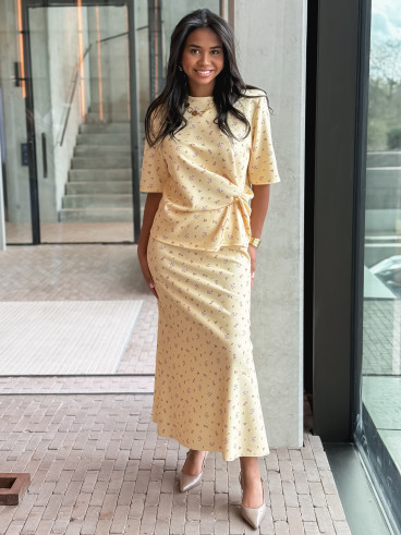 Blouse à fleurs Calathéa - Jaune Blouse à fleurs Calathéa - Jaune