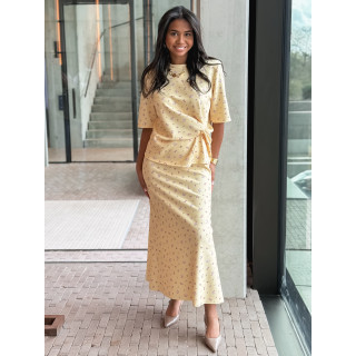 Blouse à fleurs Calathéa - Jaune