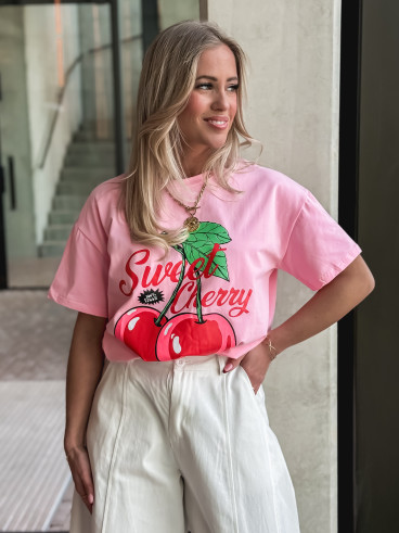 T-shirt " Sweet Cherry " - Rose