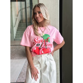 T-shirt " Sweet Cherry " - Rose