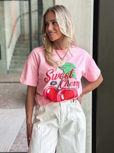 T-shirt " Sweet Cherry " - Rose