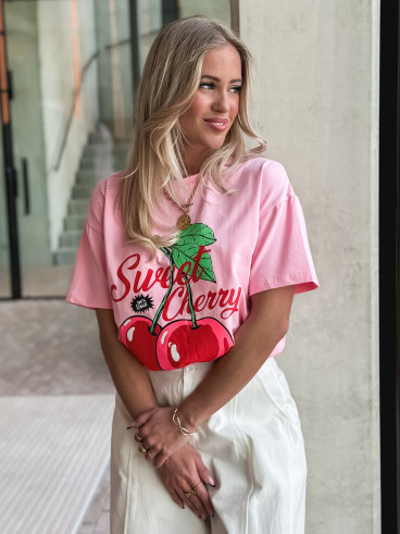 T-shirt " Sweet Cherry " - Rose