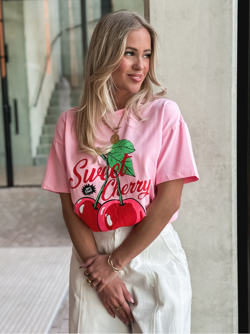 T-shirt " Sweet Cherry " - Rose
