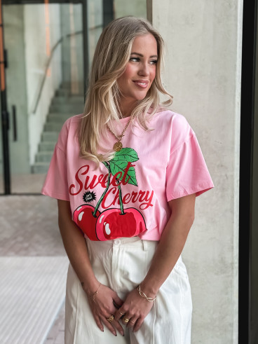 T-shirt " Sweet Cherry " - Rose