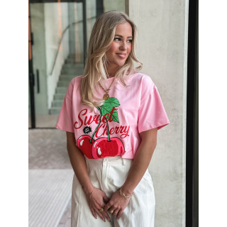 T-shirt " Sweet Cherry " - Rose