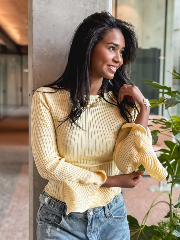 Pull Zahra - Jaune Pull Zahra - Jaune