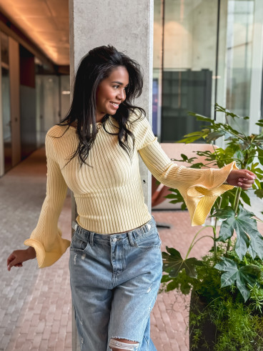 Pull Zahra - Jaune Pull Zahra - Jaune