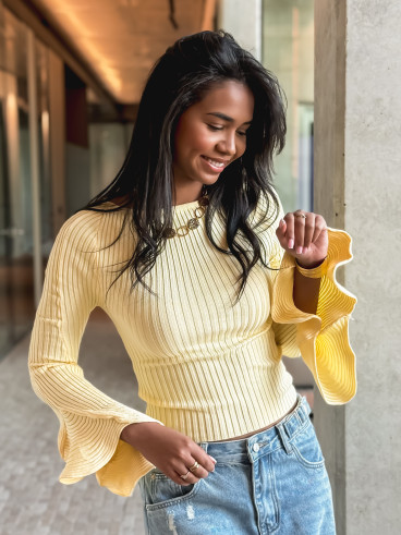 Pull Zahra - Jaune Pull Zahra - Jaune