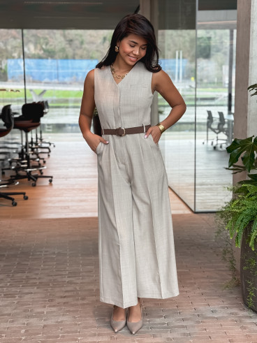 Combinaison pantalon Sirina - Taupe