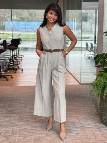 Combinaison pantalon Sirina - Taupe