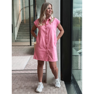 Robe courte en jeans Lenaya - Rose