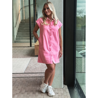 Robe courte en jeans Lenaya - Rose