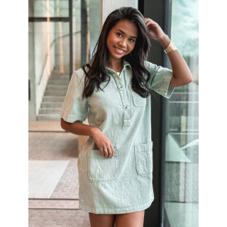 Robe courte en jeans Lenaya - kaki