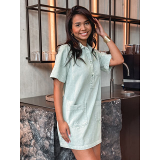 Robe courte en jeans Lenaya - kaki