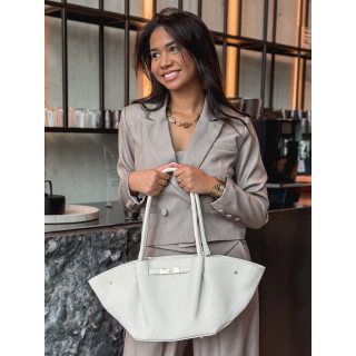 Sac en cuir Eleysa - Ecru