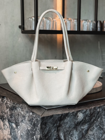 Sac en cuir Eleysa - Ecru