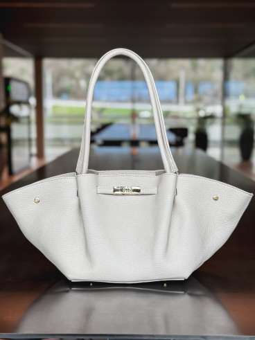 Sac en cuir Eleysa - Ecru