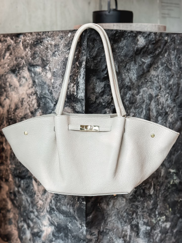 Sac en cuir Eleysa - Ecru