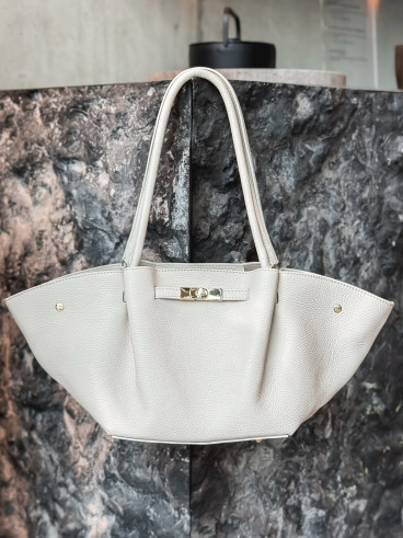 Sac en cuir Eleysa - Ecru