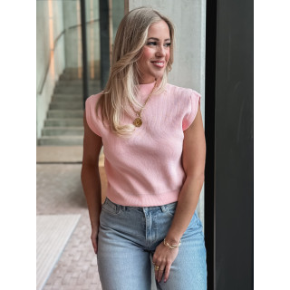 Pull sans manches Lydie - Rose